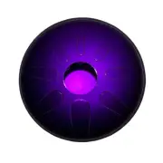 Idiopan 8-Note Steel Tongue Drum Electric Pan Hand Domina 12" Royal Purple