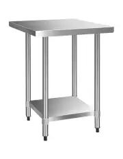 [Cefito] 760x760mm Commercial Stainless Steel Kitchen Bench 430 Food Prep Table