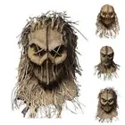 Halloween Scary Scarecrow Full Head Mask Coarse Cosplay Party Fancy Prop Masks