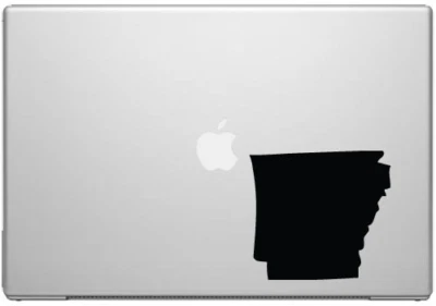Arkansas Natural State Razorback Pride Decal Sticker - Black 5" Vinyl Decal for