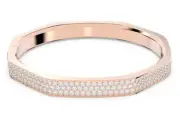 SWAROVSKI CRYSTAL DEXTERA OCTAGONALBANGLE LARGE ROSE GOLD 5655627.NEW IN BOX