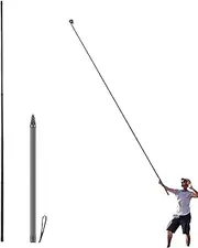 5 m 16.4 Feet Invisible Selfie Stick, 9 Section Extended Carbon Fibre Extension Pole for 360 X4 X3 X2 Action Cameras with 1/4 Inch Screw Holes