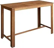 'vidaXL Bar/Dining Table for Home and Kitchen, Rectangular, Brown, Made of Durable Solid Acacia Wood, Easy to Assemble, 150x70x105 cm