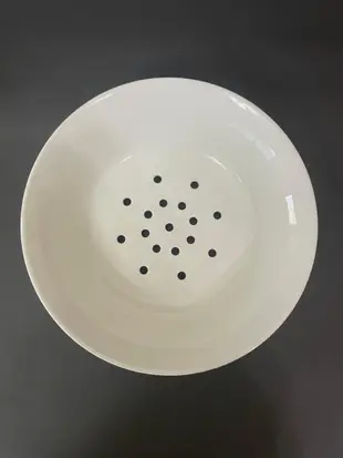 東昇瓷器餐具=白8吋蒸盤 洞盤（蒸洋蔥.滴蜆精.滴雞精）