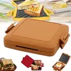 Sandwich Maker Non-Stick Plates Compact Portable Slice Grill