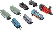 Totority 2 Pack Boys and Girls Steam Train Toys Pull-Back Train Models for Boys Girls Safe Alloy Material Retro Design
