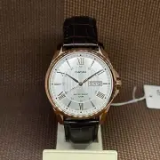 Casio MTP-1384L-7A Enticer White Analog Brown Leather Quartz Classic Men's Watch