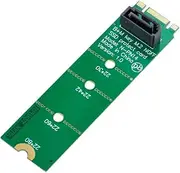 cablecc Motherboard NGFF B/M-Key M.2 to Vertical SATA 7pin Hard Disk Drive SSD PCBA Extension Adapter