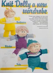 Cabbage Patch Kids Knitting Patterns Dolls Clothes PRINTED COPY