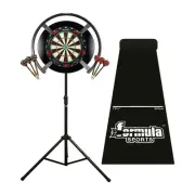 Target Darts OMNI, TOR Dart Board, Black Surround, Dart Mat, Stand + Darts
