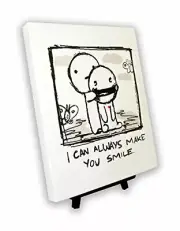 I Can Always Make You Smile - On a Stretched Wooden Canvas Frame - 8" x 7" x 05"