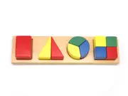 Kaper Kidz Wooden Shape & Fraction Puzzle - Educational Montessori Toy, Non-Toxic, Safe for Toddlers