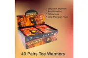 40 Pairs Toe Warmer 6hrs Long Ski Snow Feet Jacket Heat Pack Heater Warm Pad