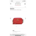 GUCCI MORMONT MINI相機包紅色