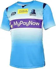 NRL 2022 Training Tee Shirt - Gold Coast Titans - YOUTH - Rugby League - DYNASTY