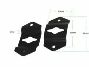 DIY Audio Sound Box Speaker Wall Mount Iron Hook Hanger Plate Black 6 pcs