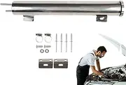 Coolant Recovery Tank - Stainless Steel Polished Canister, Rustproof Overflow Reservoir | Stylish Car Modification Radiator Catch Can For Trucks Vehicles Easy Installation With Fit