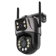 6MP HD Dual Lens Wifi IP Camera PTZ Outdoor AI Tracking Two Way Audio Night Vision Full Color Camera for Home Security P