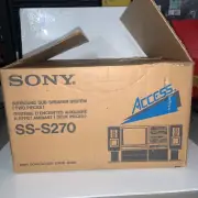 (2) Sony Access Speaker SS-S270 Surround Rear 1985 Old School HiFi Audiophile