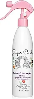 Rizos Curls Refresh & Detangle Spray Detangling & Curl Leave-In with Coconut Oil Nourishes, Hydrates & Controls Frizz for Every Curl Pattern Adds Shine, Hair Types Vegan & Cruelty-Free