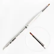 Borciani Bonazzi Professional Artist Brush UNICO Series 821 SIZE 1 Flamed Synthetic Short Handle Flat Made in Italy
