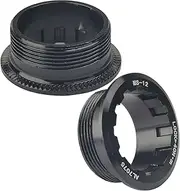 Flywheel Lockring, Cycling Cassette Lockrings, Set of 2 Aluminium Alloy Cycling Lockring Covers, 12 Speed Freewheel Anti-Slip Lockrings for Bikes, 1.26x1.26x0.51 Inches