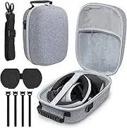 Carrying Case for PSVR2,Hard Lightweight Travel Protective Storage Bag Case with Lens Protector,Cable Straps Shoulder Belt Storaging Game Headset Touch Controllers for PS VR2