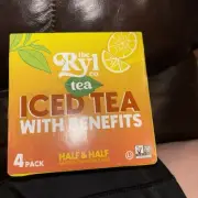 Ryl Iced Tea, Half & Antioxidant Superblend, Zero Sugar, Low Carb, Zero Calorie