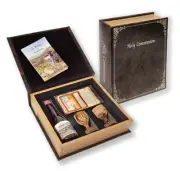 Portable Communion Set From Israel Grape Juice, Matzah Bread & 2 Olive Wood Cups