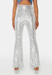 Steel Thank U Next Sequin Flare Pants