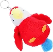 PRETYZOOM Cockatiel Plush Keychain Adorable Portable Bird Pendant for Bags Soft Plush Keyring Decor for Pirate Themed Parties and Parrot Collectors Unit