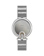 Tory Burch The Pierced Two Hand Silver Tone Stainless Steel Watch, 36mm