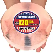 Extra Large 1.2" x 240" Super Heavy Duty Double Sided Mounting Tape, Clear & ...