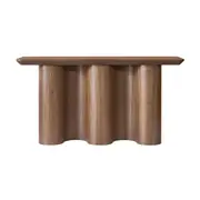 Jaya Wave 150cm Console Hallway Entrance Table Walnut