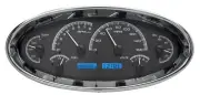 Dakota Digital Universal Elliptical Analog Gauge System Black Blue VHX-1017-K-B