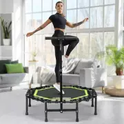 Foldable Rebounder Trampoline for Adults, 40/42/ 45” Mini Fitness Trampoline W/A