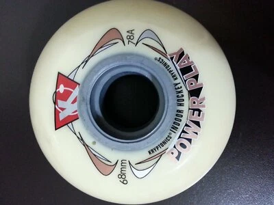 Kryptonics Wheels Powerplay 68mm 78a White 8 Pack NEW FREE POST