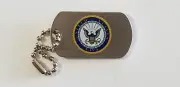 Wholesale Lot of 12 Navy Dog Tag Lapel Hat Cap Pin Silver Tie Tac FAST SHIP