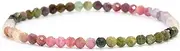 LAKADA Genuine Gemstone Bracelet with Faceted 4 mm Beads Healing Stone Protective Stone Bracelet Lucky Charm Talisman Gift, S - 15 CM, Gemstone, Faceted gemstone