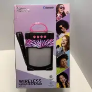 Vivitar i•Sing Bluetooth Wireless Karaoke Speaker with Wired Microphone New!