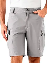 [Dababell] Men's Hiking Cargo Shorts 9"/10" Quick Dry Lightweight Waterproof for Golf Tactical Fishing Casual with 5 Pockets