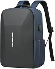 PC Hard Shell Backpack I Leisure Commuting Waterproof Laptop Bag with Reflective Strip External USB Charging Port & Anti-Theft Password Lock I for Men Women Student