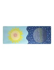 [Centra] Lightweight Exercise Foldable Yoga Mat with Bonus Carry Bag in Blue