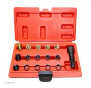 SPARK PLUG THREAD REPAIR SET, threaded inserts, M14 x 1.25mm plugs, tap, threads