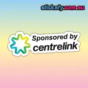 Sponsored by CLink Sticker | Vinyl Car Decal Funny Aussie Meme Adult 4x4 4WD 2
