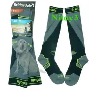 Bridgedale Midweight Plus Ski-Snowboard Over Calf Socks-Wool Blend Men Medium