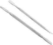 LOORGVEL Dual Ended Nail Art Tools Stainless Steel Cuticle Pusher Remover Manicure Set for Nail Care