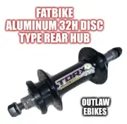 Fat bike rear hub 170mm 32H 3/8" freewheel aluminum disc type.