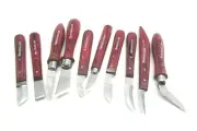 Ramelson Wood Carving Tools Knife Set 10 Pc Whittling Bench Woodworking