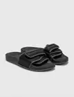 Adidas x Pharrell Williams Chancletas HU Mens Slides Triple Black